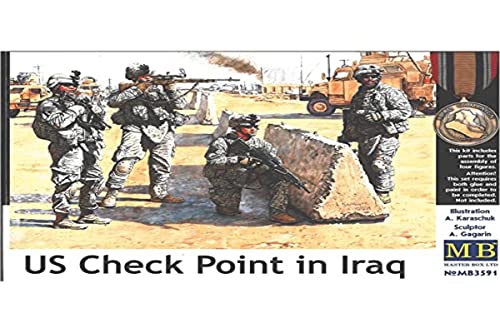 【中古】【未使用・未開封品】Master Box US Soldiers Cheque Point Iraq (4) Figure Model Building Kits