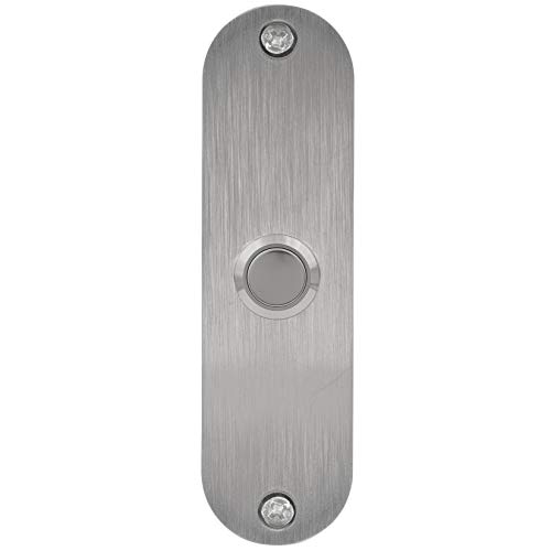 【中古】【未使用・未開封品】WaterwoodステンレススチールモダンオーバルDoorbell