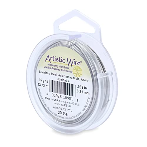 【中古】【未使用・未開封品】Artistic Wire 20-Gauge, Stainless Steel, 15-Yard by Beadalon|AJIMURA-SHOP