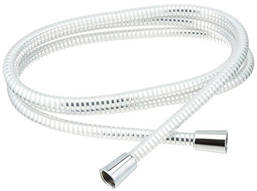 【中古】【未使用・未開封品】Delta Faucet U494R-84-PK Universal Showering Components 84-Inch UltraFlex R White/Chrome Ribbon Hose, Chrome by DELTA FAUCET｜AJIMURA-SHOP