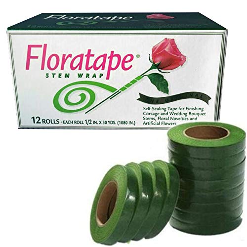 【中古】【未当て嵌める・未開封品】1/2\u0027\u0027 X 30 Yard Light Green Floral Tape Packs of 12 by floratape その他-家電