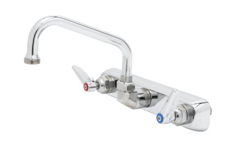 【中古】【未使用・未開封品】T\u0026S Brass B-1125 Workboard Faucet, Wall Mount, 8-Inch Centers, 6-Inch Swing Nozzle, Lever Handles by T\u0026S Brass