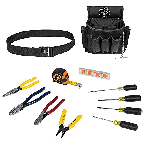 【中古】【未当て嵌める・未開封品】Klein Tools 92003 Electrician Tool Set, 12-Piece by Klein Tools