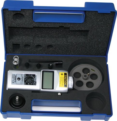 【中古】【未使用・未開封品】Shimpo DT-205LR-S12 12インチホイール付きハンドヘルドタコメータ、LCDディスプレイ、6-99999 rpm