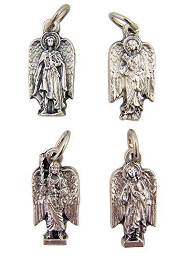 【中古】【未当て嵌める・未開封品】Silver Tone Saint Medal Set the Four Archangels of God, 2.1珊 その他-靴