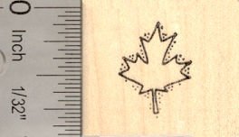 【中古】【未使用・未開封品】Tiny Maple Leafラバースタンプ
