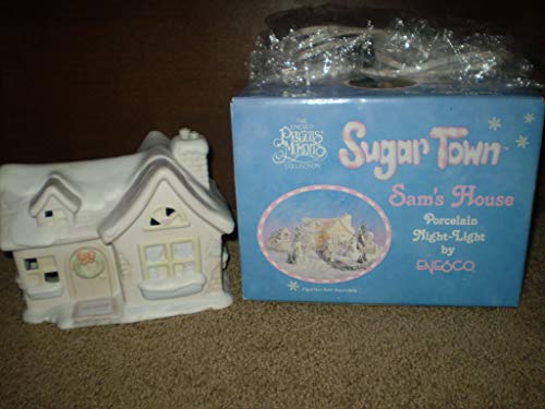 【中古】【未使用・未開封品】Precious Moments Sugar Town Sam's House 磁器 ナイトライト #529605