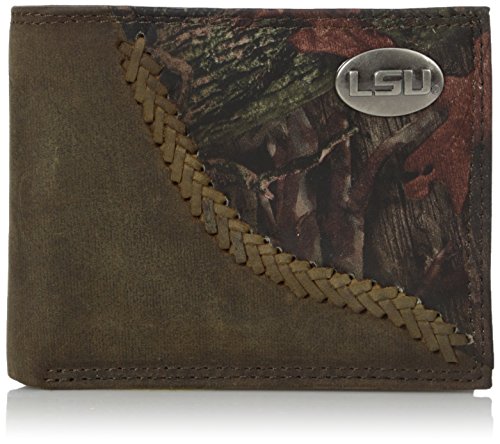 【中古】【未使用・未開封品】zep-pro LSU Tigers迷彩レザー二つ折りコンチョ財布、1つサイズ、迷彩