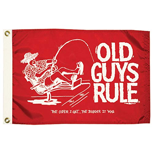 【中古】【未当て嵌める・未開封品】Old Guys Rule \u0027The Older I Get\u0027 Traditional Flag
