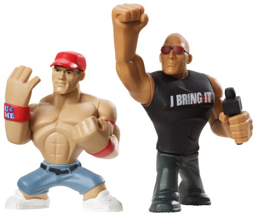 【中古】【未使用・未開封品】WWE Rumblers The Rock and John Cena Figure 2-Pack by Mattel [並行輸入品]