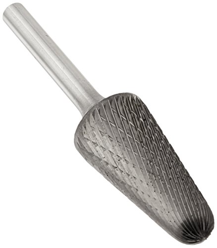 【中古】【未使用・未開封品】Drill America DUL Series Solid Carbide Bur, Double Cut, SL7 Cone, 1/4 Shank, 3/4 Head Diameter, 1-1/2 Cutting Length (Pack of 1) by Dri