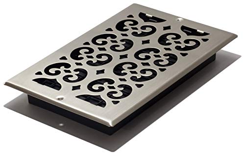 【中古】【未当てはめる・未開封品】Decor Gratesスクロールスチールメッキ壁書きとどめる 6 x 10-Inch SP610W-NKL 1