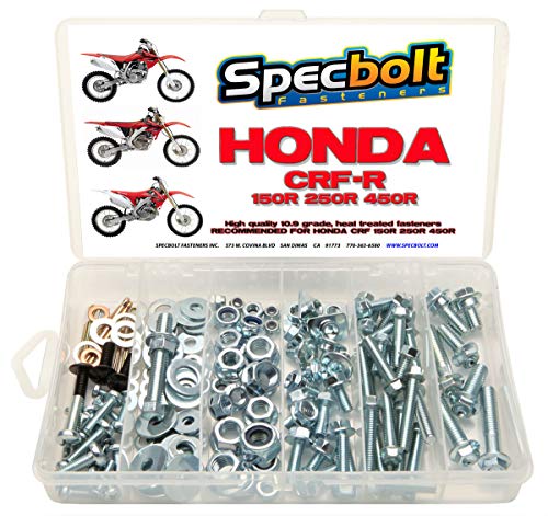 【中古】【未使用・未開封品】Specbolt Fasteners ブランドボルトキット MXダートバイクのメンテナンス&復元 CRF 150 250 450用 120個入り