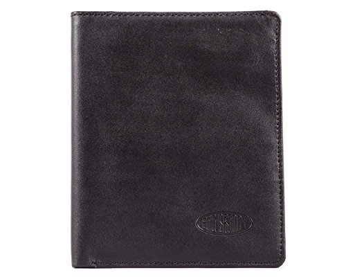 【中古】【未使用・未開封品】ビッグスキニーレザートラベラースリムウォレット、最大20枚のカードと4枚のパスポート、ブラック|AJIMURA-SHOP