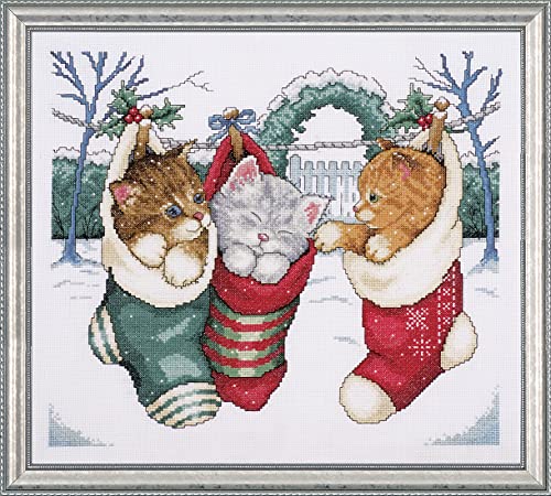 【中古】【未使用・未開封品】Cozy Kittens Counted Cross Stitch Kit-12\