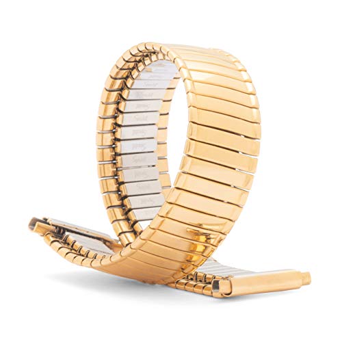 【中古】【未使用・未開封品】14???16?mm Straight End Speidel twist-o-flex Gold ToneステンレススチールExpansion時計バンド2233?/ 32