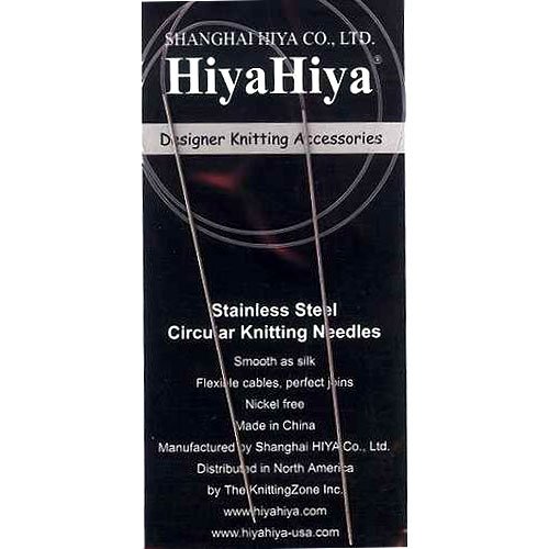 【中古】【未使用・未開封品】HiyaHiya Circular 16-inch (41cm) Steel Knitting Needles; Size US 0000 (1.2mm) HISTCIR16-4-0 by HiyaHiya