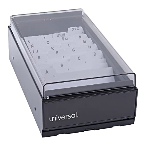 【中古】【未使用・未開封品】Universal 10601 名刺入れ メタル/プラスチック 4 1/4 x 8 1/4 x 2 1/2インチ 黒 1 グレイ