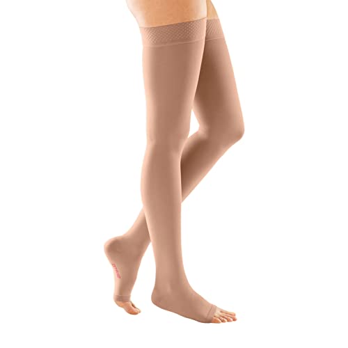 【中古】【未当て嵌める・未開封品】Mediven Forte 40-50 mmHg Open Toe Thigh Highs w/ Silicone Top Band Size: Size III (3) Standard - 38403 by Mediven 靴-その他
