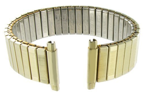 【中古】【未当て嵌める・未開封品】16???21?粍 straight end Speidel twist-o-flexゴールドトーンステンレススチール時辰儀ダンス楽隊512?/ 33