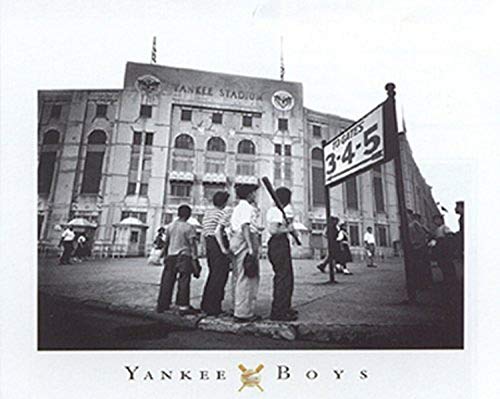 【中古】【未使用・未開封品】Yankee Boysヴィンテージ写真カードサイズ7?x 5アートプリントポスターNew York 1950?Era野球ノスタルジア