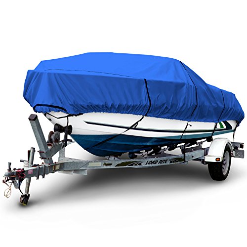 【中古】【未使用・未開封品】Budge 600 デニール ボートカバー V-Hull フィッシングボート 対応 14' - 16' Long, 75\