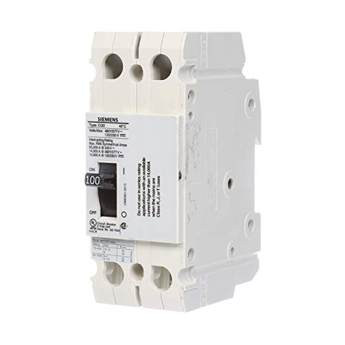 【中古】【未当て嵌める・未開封品】Siemens cqd2100?100-ampダブル極点480?/ 277?V AC 125?/ 250?V DC 14?KAIC有線テレビで/有線テレビアウトBreaker