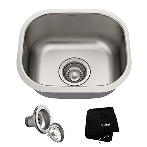 【中古】【未使用・未開封品】Kraus 4.4m x 0m x 4.4m x 0m Undermount Single Bowl Kitchen Sink|AJIMURA-SHOP