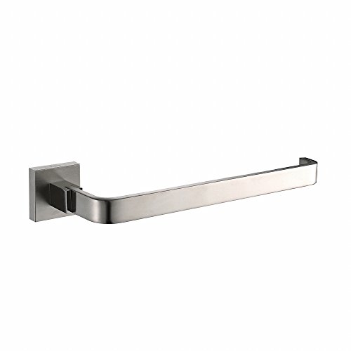 【中古】【未使用・未開封品】Kraus KEA-14425BN Aura Bathroom Accessories - Towel Ring Brushed Nickel
