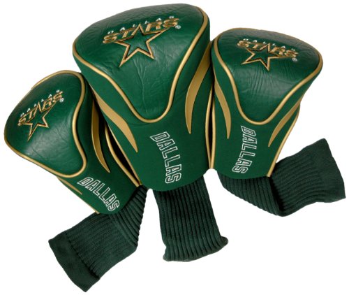 【中古】【未使用・未開封品】Team Golf 13894 Dallas Stars 3 Contour Sock Headcovers