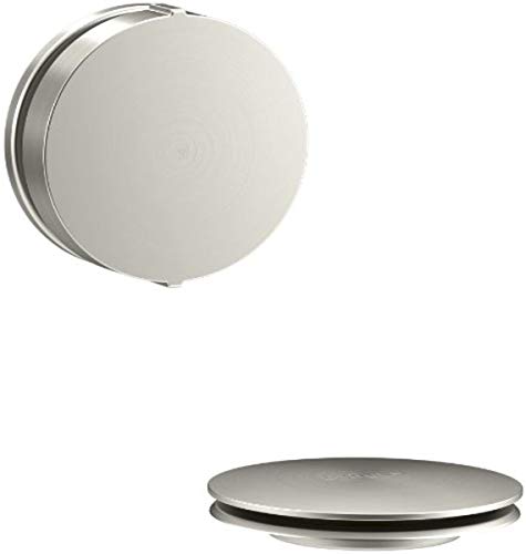 【中古】【未使用・未開封品】(Vibrant Brushed Nickel) - KOHLER K-T37392-BN PureFlo Cable Bath Drain Trim with Contemporary Rotary Turn Handle, Vibrant Brushed Nicke