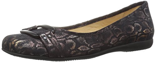 【中古】【未当て嵌める・未開封品】Trotters Women\u0027s Sizzle Signature Ballet Flat,Black,7 W US 靴-その他