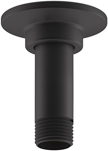 【中古】【未使用・未開封品】Kohler 7396-BL シャワーアームとフランジ マットブラック