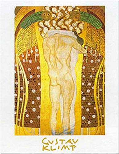 【中古】【未使用・未開封品】Diesin Kuss der ganzan by Gustav Klimt 12?X 9.5アートプリントポスター