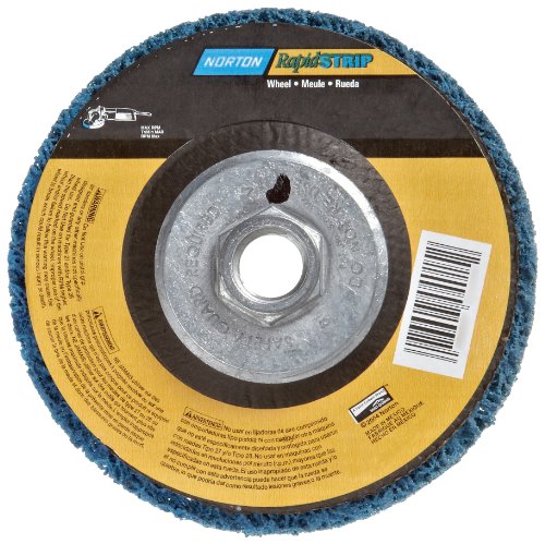 【中古】【未当て嵌める・未開封品】Norton Non-Woven Depressed Center Rapid Strip Wheel, 4-1/2 Diameter, 5/8-11 Arbor Hub, Grit Coarse (Pack of 1) by Norton Abrasives - St スポーツ・アウトドア-その他