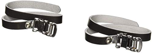 【中古】【未使用・未開封品】DUO Bicycle Parts Bicycle Pedal Toe Clip Leather Straps - Black - Set of 2 by DUO Bicycle Parts