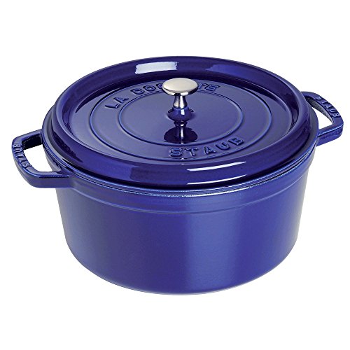 【中古】【未使用・未開封品】Staub 1102291 Round Cocotte Oven, 2.75 quart, Dark Blue by Staub