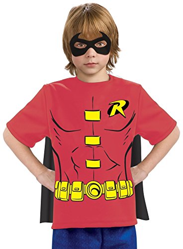 【中古】【未使用・未開封品】Justice League Child's Robin 100% Cotton T-Shirt - Large