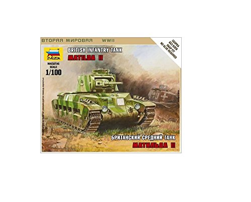 【中古】【未使用・未開封品】ズベズダ 1/100マチルダ2 イギリス中戦車 プラモデルZV6171