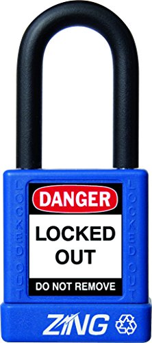 【中古】【未使用・未開封品】ZING 7033 RecycLock Safety Padlock, Keyed Alike, 1-1/2 Shackle, 1-3/4 Body, Blue by Zing Green Products｜AJIMURA-SHOP
