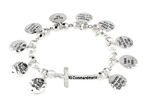 【中古】【未使用・未開封品】4030127?10十戒のストレッチブレスレットThou Shalt Not Christian Bible Verse