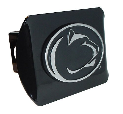 【中古】【未使用・未開封品】Penn State Nittany LionsブラックメタルTrailer Hitchカバーwithクロームメタルロゴ( for 2?\"受信機