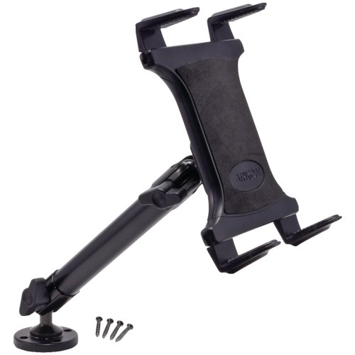 【中古】【未使用・未開封品】Arkon TAB805 10 in. Heavy-Duty Aluminum Universal Tablet Mount With 4-Hole Drill Base