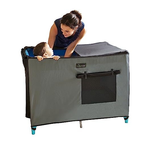 【中古】【未使用・未開封品】SnoozeShade Pack N Play Crib Canopy and Tent | Breathable Netting Sleep and Cover Shade | Award-Winning & Mom-Designed