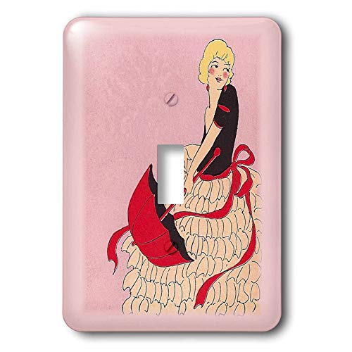 【中古】【未使用・未開封品】3drose LLC lsp 40769?_ 1?Lady withレッドパラソルSingle切り替えスイッチ