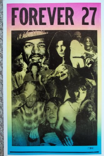 【中古】【未使用・未開封品】Forever 27-allこれらのGreat Artists Age 27ポスターで死んだ