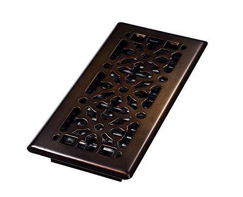 【中古】【未使用・未開封品】Decor Grates AGH410-RB Gothic Steel Floor Register, Bronze, 10cm x 25cm