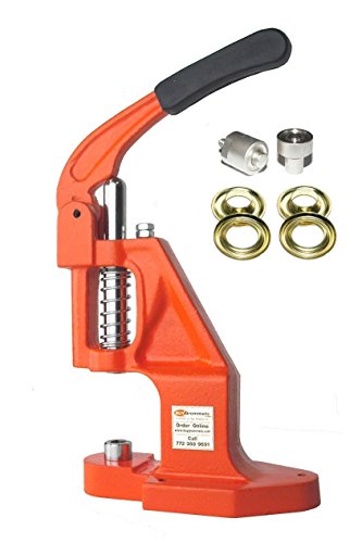 【中古】【未使用・未開封品】ClipsShop BGTEP-XL ハトメマシンコンプリートキット #2 3/8インチロングネック真鍮グロメット500個2 3/8インチダイセット
