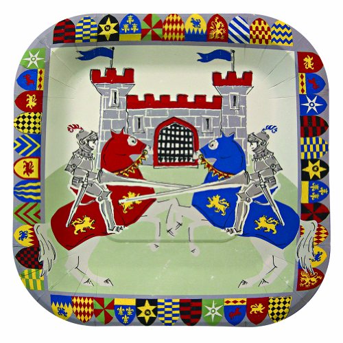 【中古】【未使用・未開封品】Meri Meriパーティープレート、Brave Knights???Small