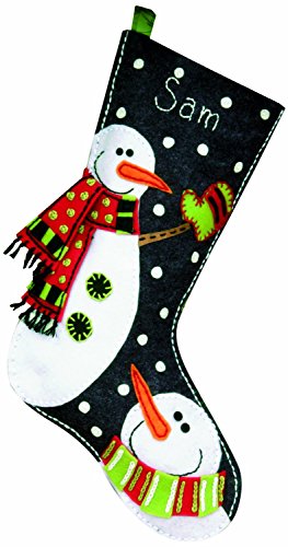 【中古】【未使用・未開封品】Snowman Stocking Felt Applique Kit-19" Long (並行輸入品)|AJIMURA-SHOP